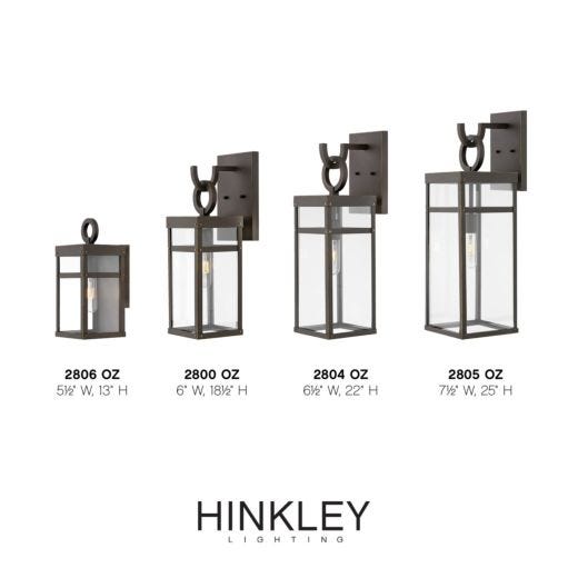 Hinkley PORTER Medium Wall Mount Lantern 2804 Outdoor l Wall Hinkley   