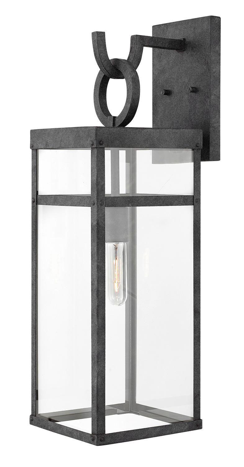 Hinkley OUTDOOR PORTER Large Wall Mount Lantern 2805 Outdoor Wall Lights Hinkley Gray  