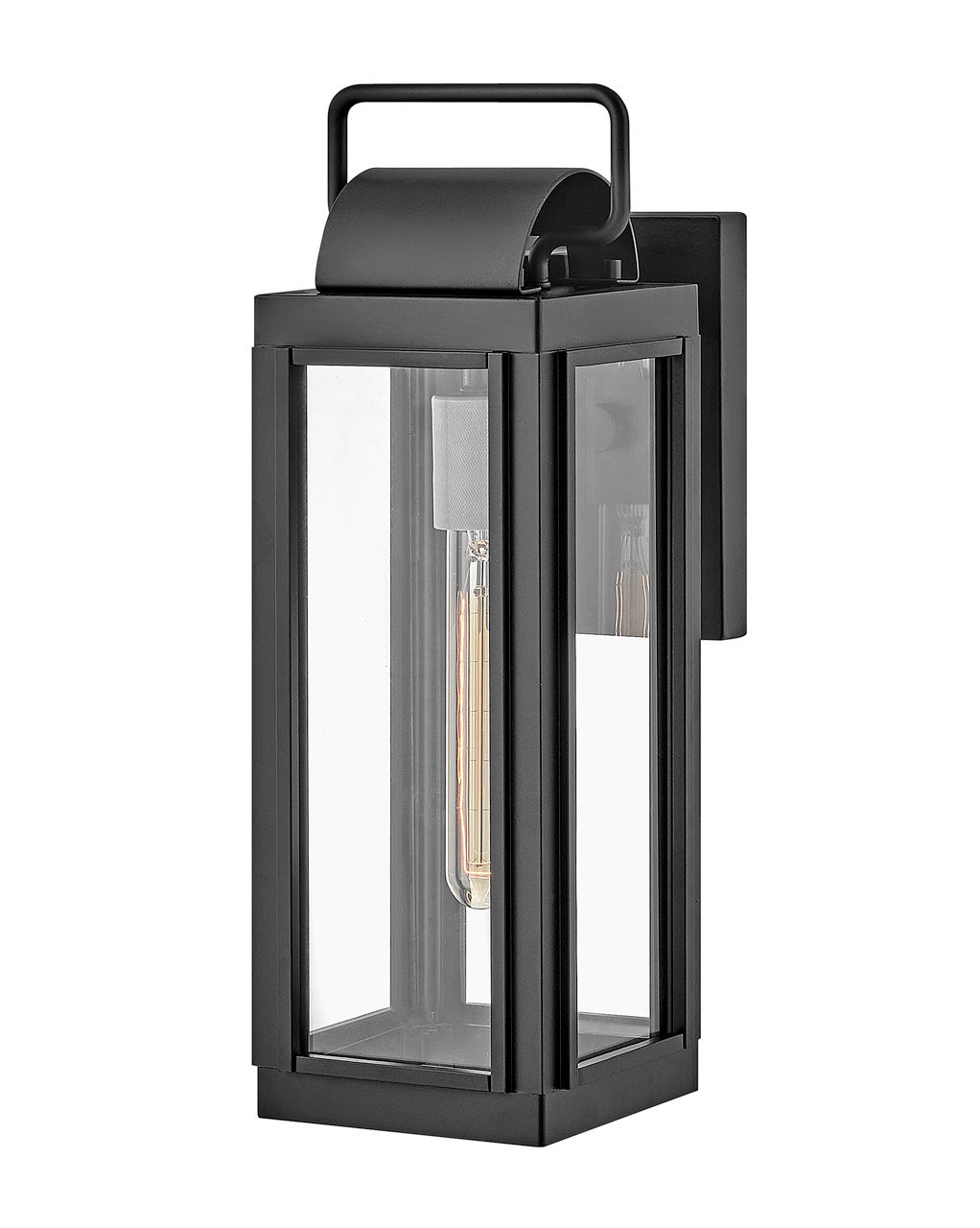 OUTDOOR SAG HARBOR Wall Mount Lantern Outdoor Wall Lights Hinkley Black 7.5x5.5x16.25 