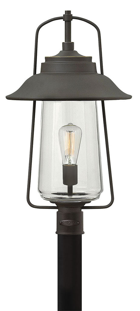 OUTDOOR BELDEN PLACE Post Top or Pier Mount Lantern Outdoor l Post/Pier Mounts Hinkley Oil Rubbed Bronze 12.0x12.0x22.0 