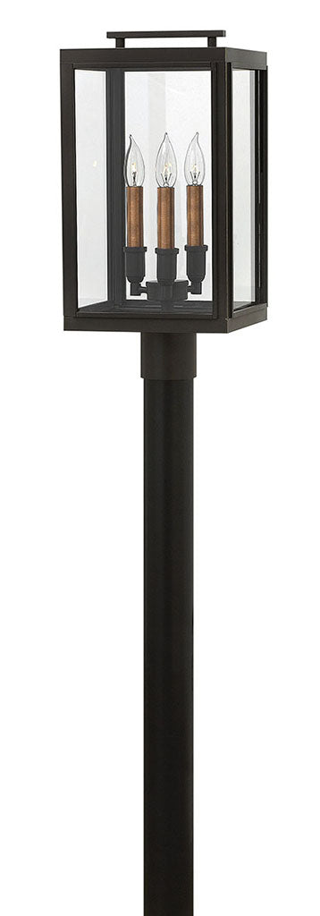 OUTDOOR SUTCLIFFE Post Top or Pier Mount Lantern Outdoor l Post/Pier Mounts Hinkley Oil Rubbed Bronze 10.0x10.0x20.0 