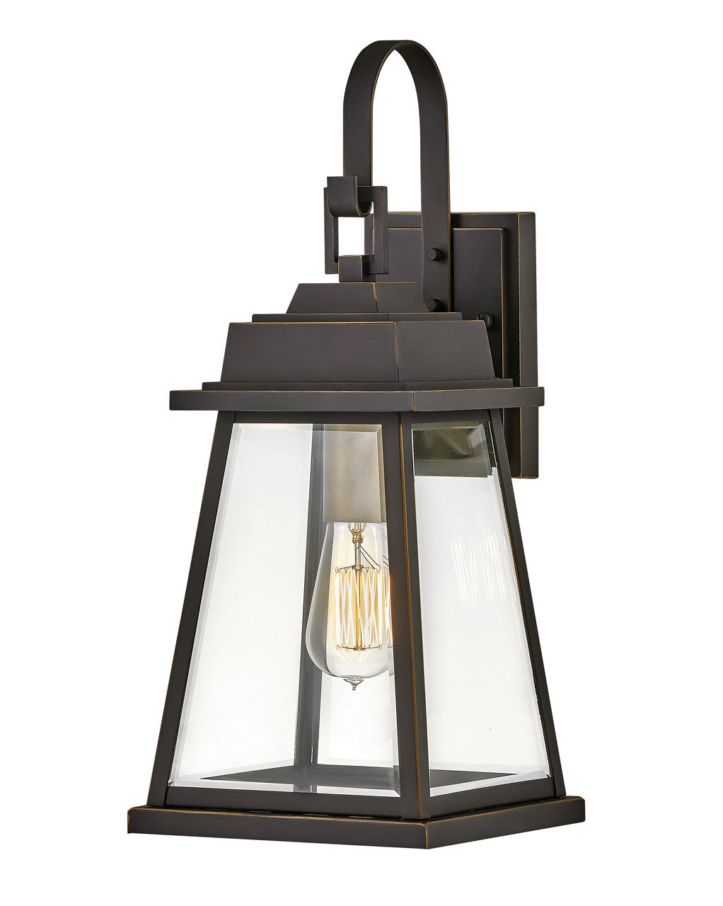 OUTDOOR BAINBRIDGE Wall Mount Lantern Outdoor l Wall Hinkley Oil Rubbed Bronze 9.25x8.0x19.25 