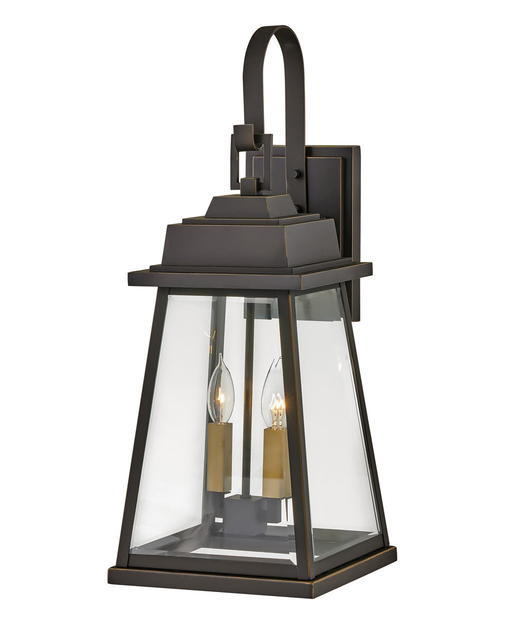 OUTDOOR BAINBRIDGE Wall Mount Lantern Outdoor l Wall Hinkley Oil Rubbed Bronze 11.25x10.0x25.0 