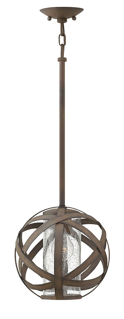 OUTDOOR CARSON Pendant Outdoor Light Fixture l Hanging Hinkley Vintage Iron 10.0x10.0x10.5 