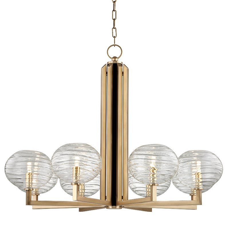 BRETON - 8 LIGHT CHANDELIER Chandeliers Hudson Valley Aged Brass  