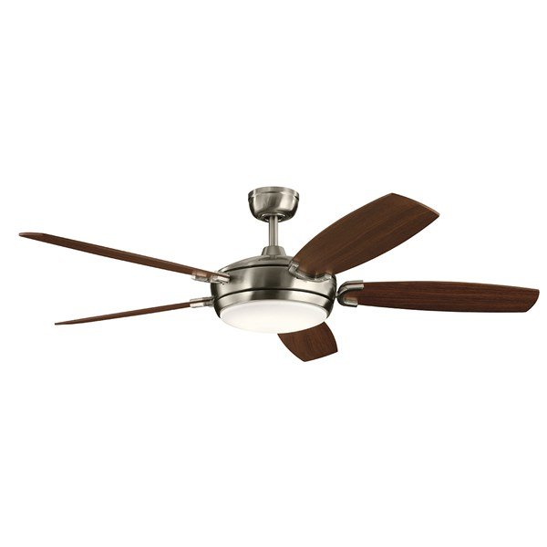 Kichler 60 Inch Trevor II Fan LED 300256 Ceiling Fan Kichler Brushed Stainless Steel  