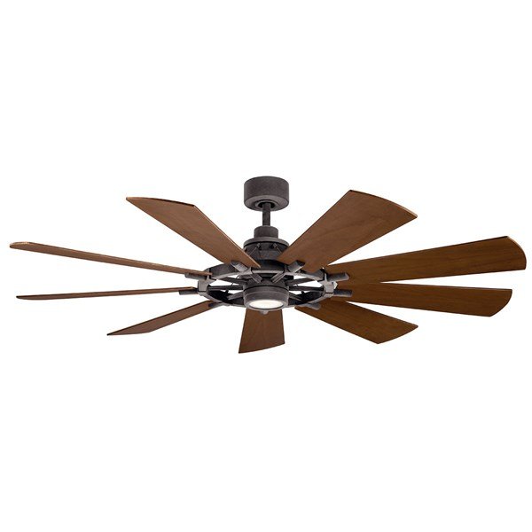 Kichler 65 Inch Gentry Fan LED 300265 Indoor Ceiling Fans Kichler Weathered Zinc  