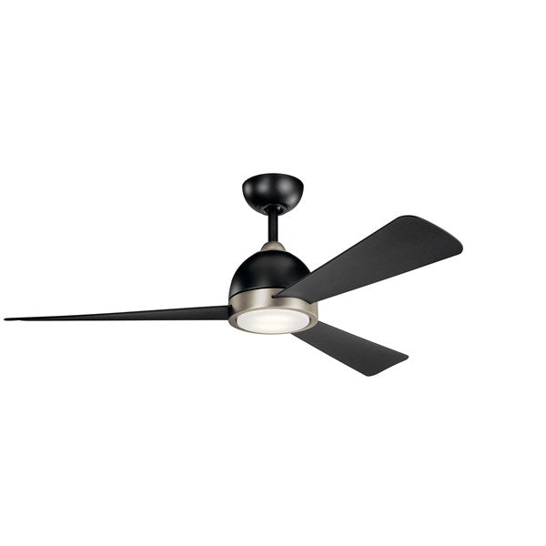 Kichler 56 inch Incus Fan LED 300270 Indoor Ceiling Fans Kichler Satin Black  