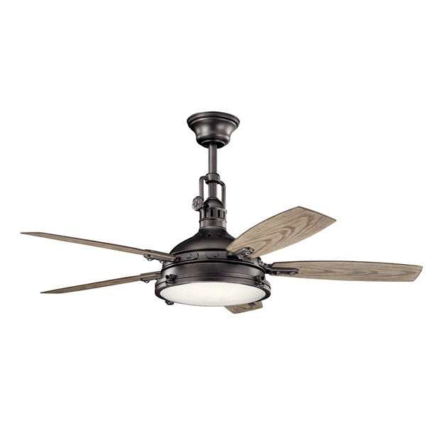 Kichler 52 Inch Hatteras Bay Fan LED 310018 Ceiling Fan Kichler Anvil Iron  