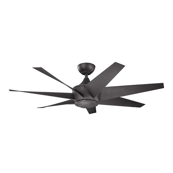 Kichler 54 Inch Lehr II Fan 310112 Indoor Ceiling Fans Kichler Distressed Black  