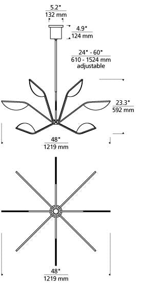 Tech Lighting Belterra 48 Chandelier