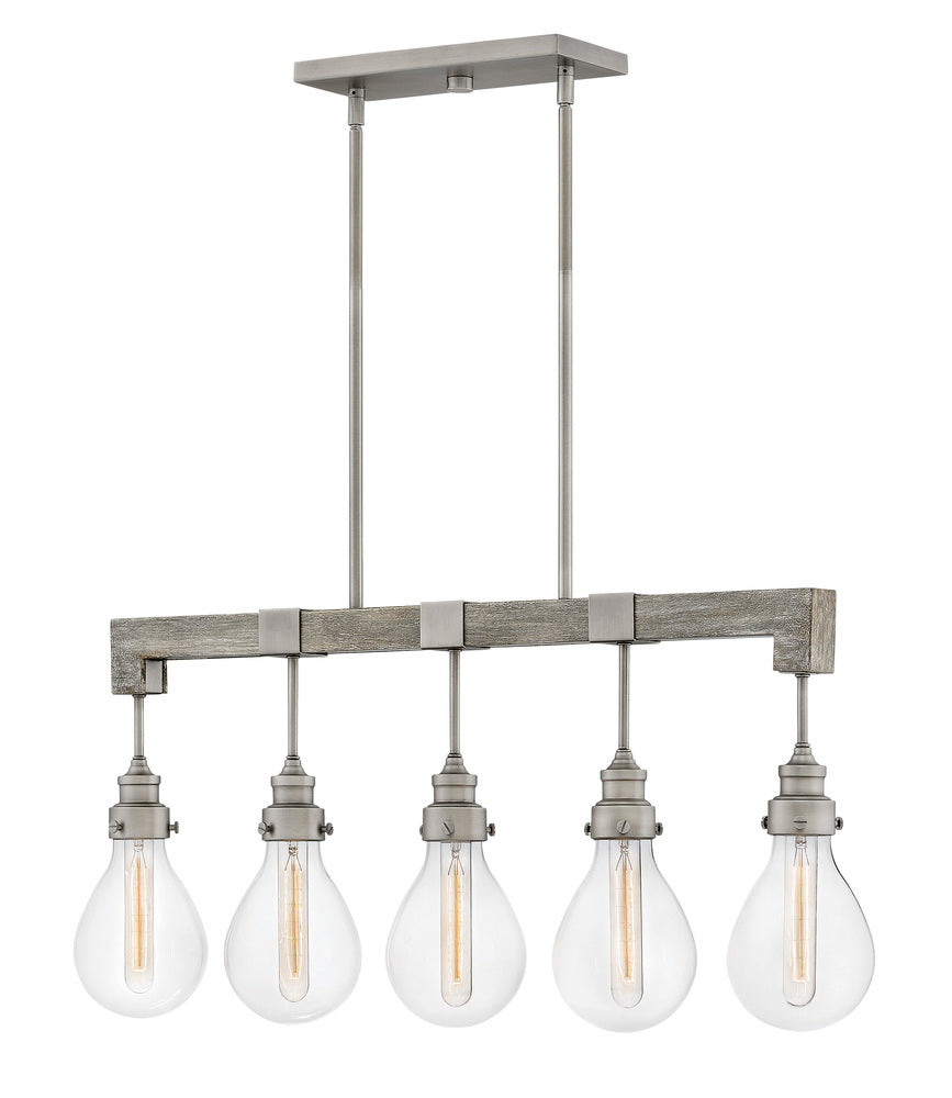 Hinkley CHANDELIER DENTON 3266 Linear Suspension Light Hinkley Pewter  