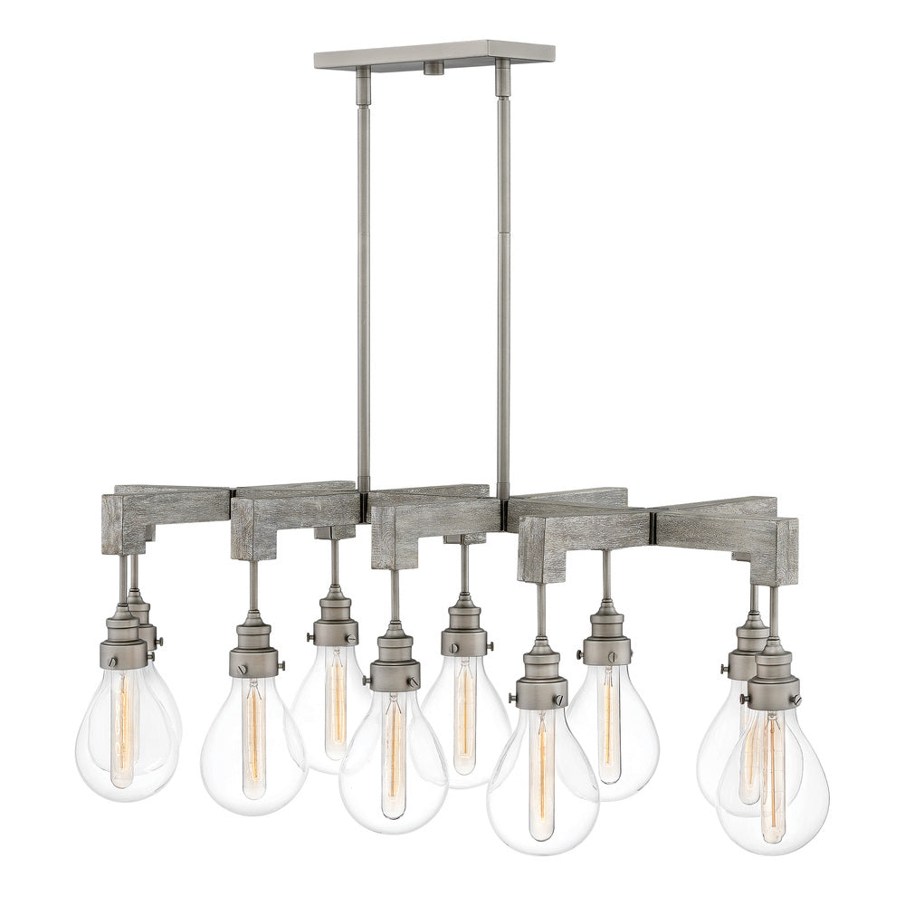 Hinkley CHANDELIER DENTON HL3269 Linear Suspension Light Hinkley Pewter  