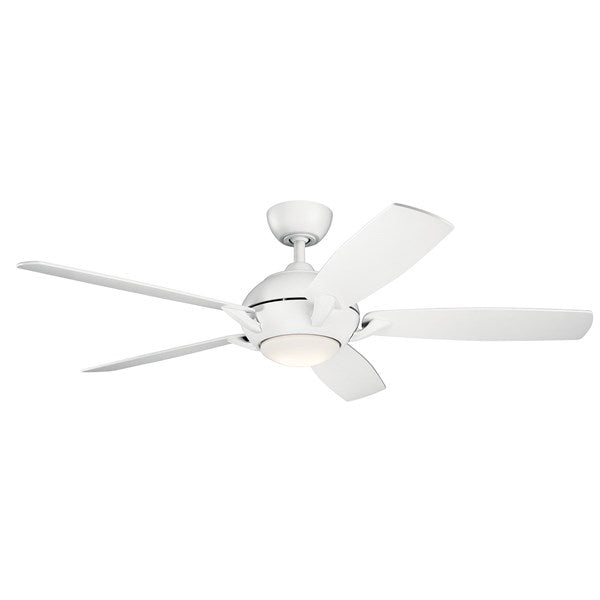 Kichler 54 Inch Geno Fan LED 330001 Ceiling Fan Kichler Matte White  