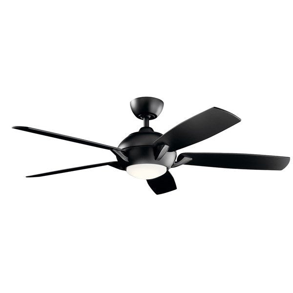 Kichler 54 Inch Geno Fan LED 330001 Ceiling Fan Kichler Satin Black  