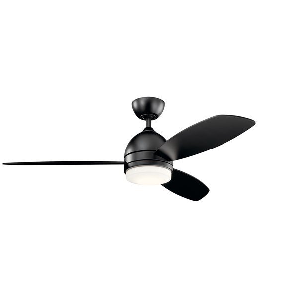 Kichler 52 Inch Vassar Fan LED 330002 Indoor Ceiling Fans Kichler Satin Black  