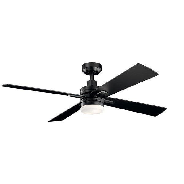 Kichler 52 Inch Lija Fan LED 330140 Ceiling Fan Kichler Satin Black  