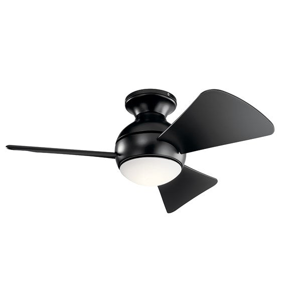 Kichler 34 Inch Sola Fan LED 330150 Indoor Ceiling Fans Kichler Satin Black  