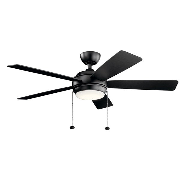 Kichler 52 Inch Starkk Fan LED 330174 Indoor Ceiling Fans Kichler Satin Black  