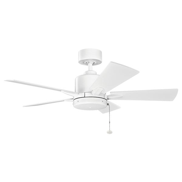 Kichler 42 Inch Bowen Fan 330241 Ceiling Fan Kichler Matte White  