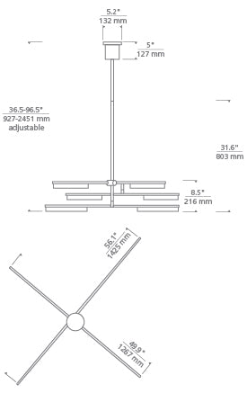 Tech Lighting Klee 6-Light Chandelier