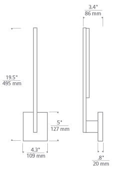 Tech Lighting Klee 20 Wall