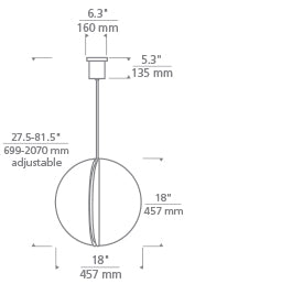 Tech Lighting Bau 18 Pendant