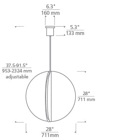 Tech Lighting Bau 28 Pendant