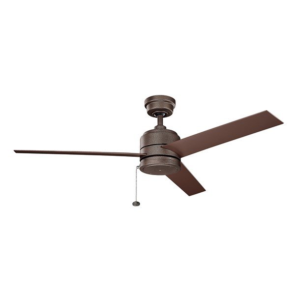 Kichler 52 Inch Arkwet Climates Fan 339629 Ceiling Fan Kichler Weathered Copper Powder Coat  