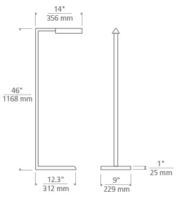 Tech Lighting Dessau 46 Floor Lamp