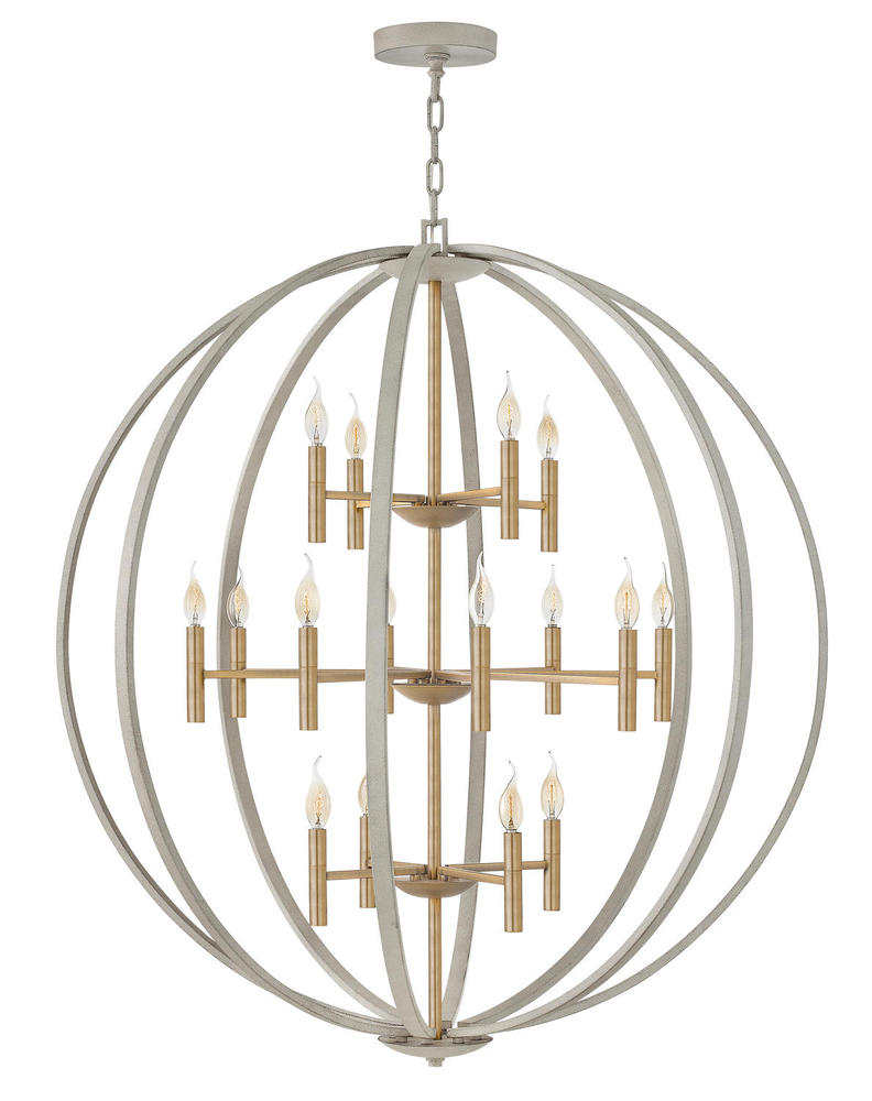 EUCLID Extra Large Three Tier Orb 3464 Chandeliers Hinkley Steel  