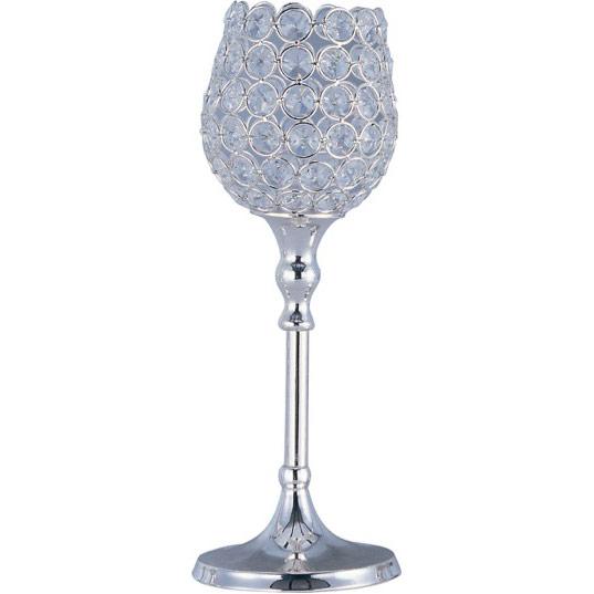 Maxim Glimmer Medium Candle Holder 39891 Décor/Home Accent Maxim Silver  