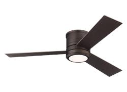 Monte Carlo 56" Clarity Flush Mount Ceiling Fan 3CLMR56 Ceiling Hugger Fans Monte Carlo   