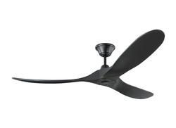 Monte Carlo 60" Maverick Ceiling Fan 3MAVR60 Indoor Ceiling Fans Monte Carlo Matte Black w/ Matte Black Blades  