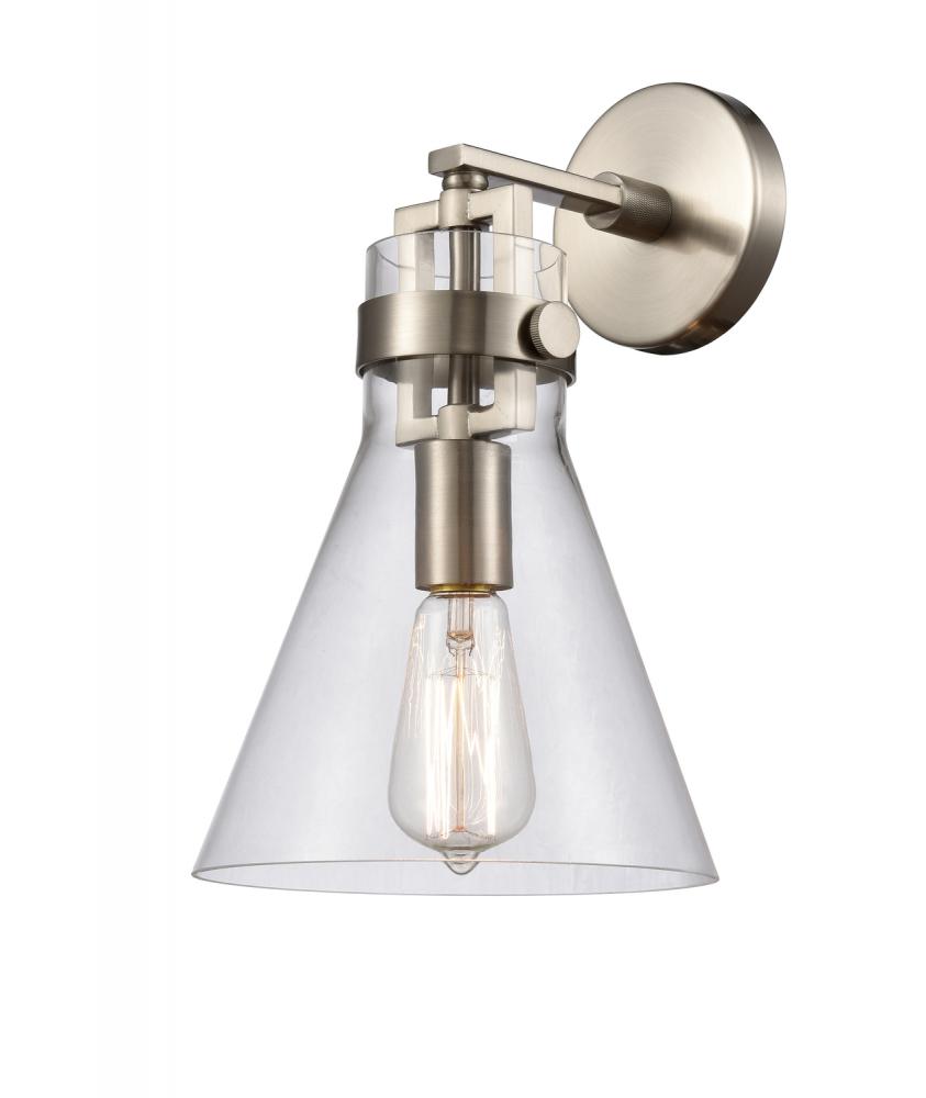 Innovations Lighting 1 Light Sconce 411-1W-8 Wall Light Fixtures Innovations Lighting Nickel  