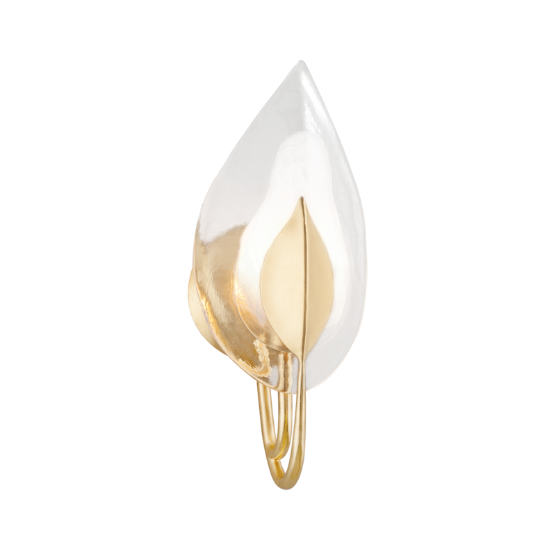 Hudson Valley 1 LIGHT WALL SCONCE 4801 Wall Light Fixtures Hudson Valley Lighting Gold  