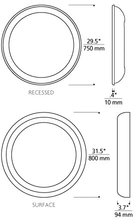 Tech Lighting Tigris Mirror Round