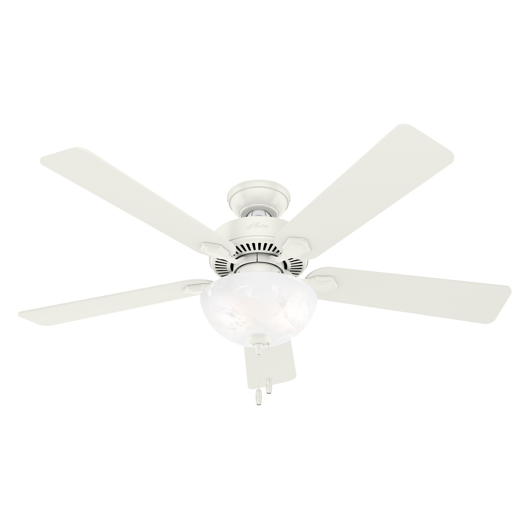 Hunter 52 inch Swanson Ceiling Fan with LED Light Kit and Pull Chain Indoor Ceiling Fans Hunter   