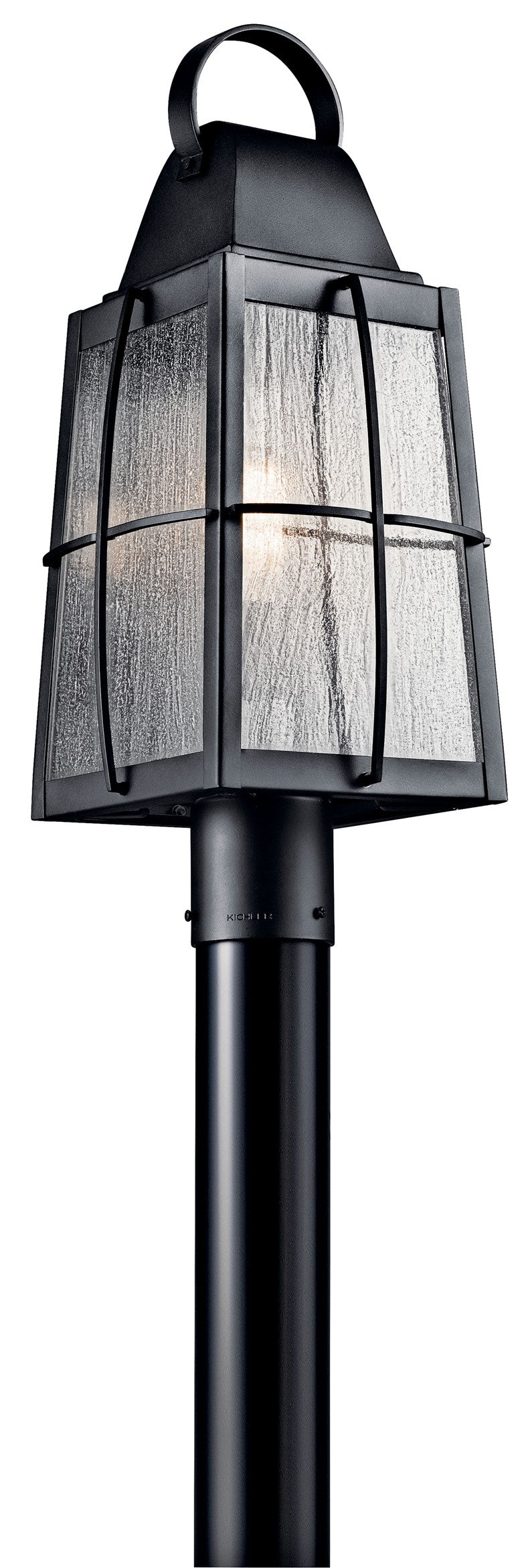 Kichler Tolerand  Outdoor Post Lantern Outdoor l Post/Pier Mounts Kichler Textured Black 9.5x21.75 