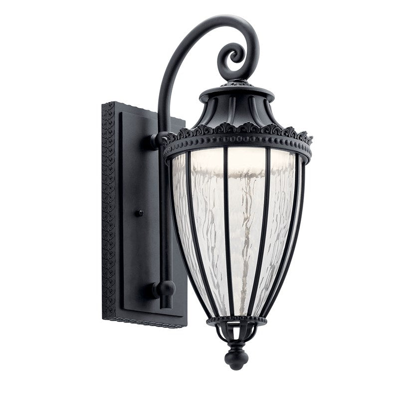 Kichler Wakefield  Outdoor Wall Outdoor Wall Lights Kichler Textured Black 9x22.25 