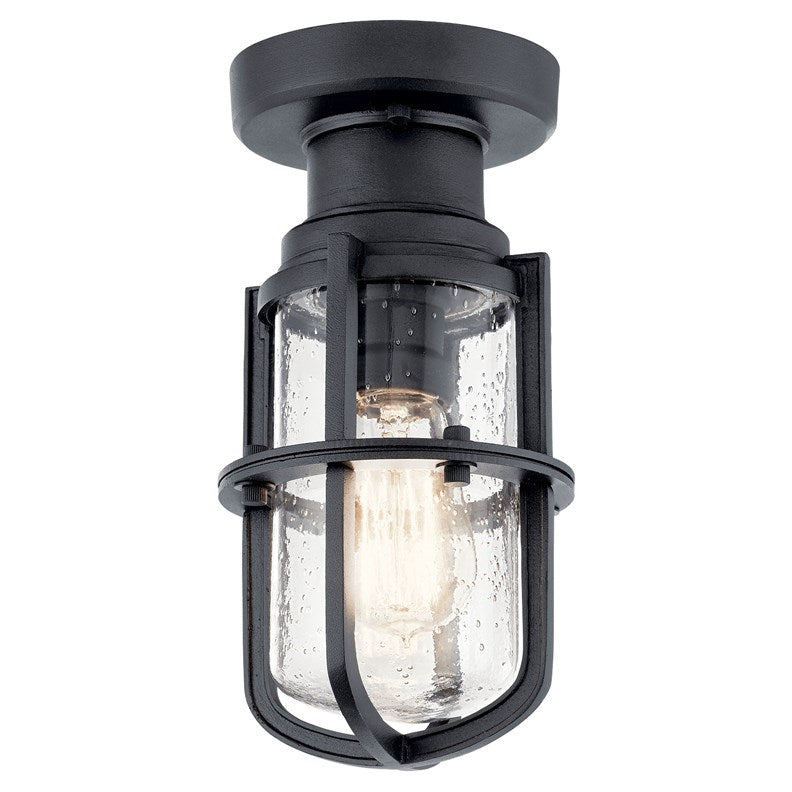 Kichler Suri  Outdoor Flush & Semi Flush Mt Outdoor Wall Lights Kichler Textured Black 5.5x11 