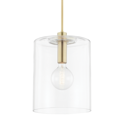 Hudson Valley Lighting Neko 1 Light Large Pendant H108701L Mini Pendant Mitzi Aged Brass  