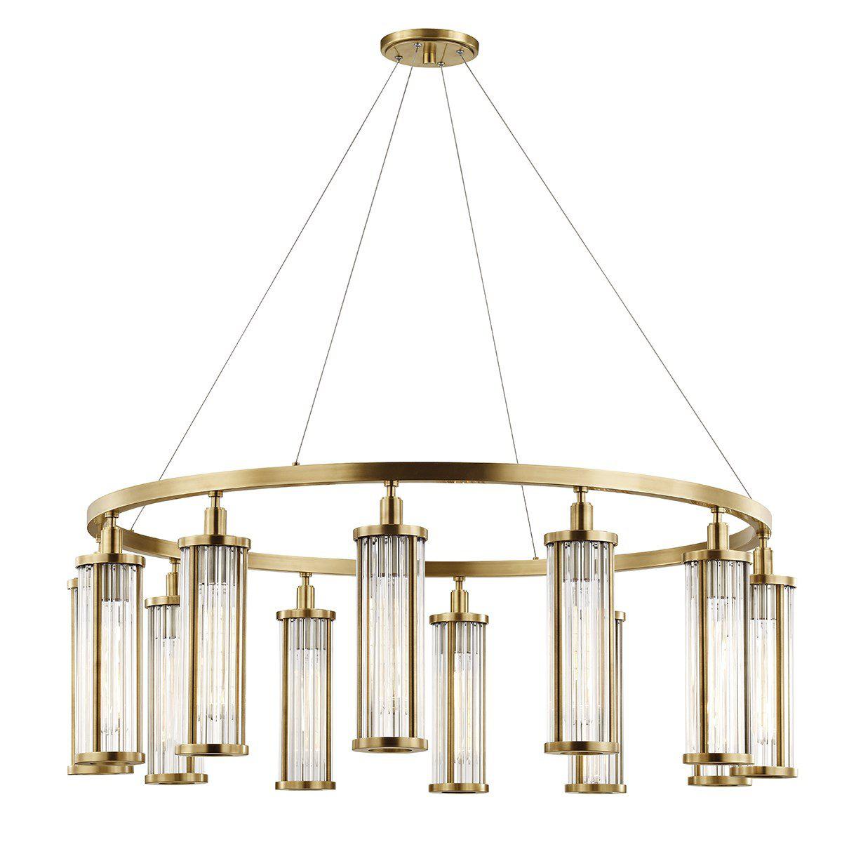 MARLEY - 12 LIGHT PENDANT Chandeliers Hudson Valley Lighting Aged Brass  