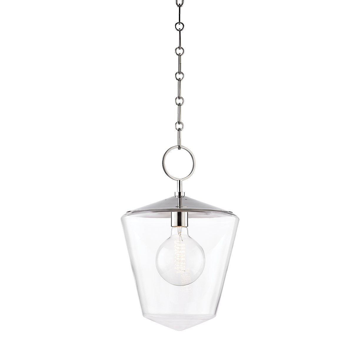 Greene - 1 LIGHT LARGE PENDANT Lantern Hudson Valley Lighting Polished Nickel  