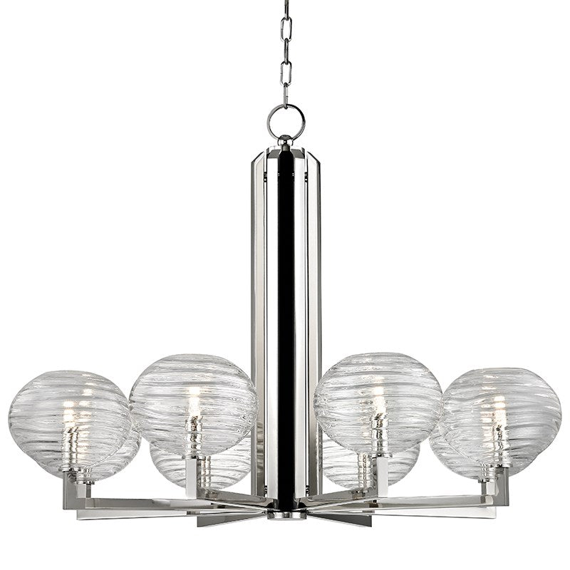 BRETON - 8 LIGHT CHANDELIER Chandeliers Hudson Valley Polished Nickel  