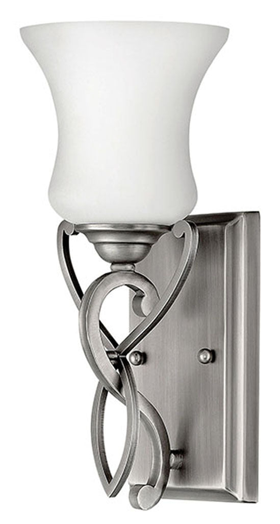 HINKLEY BROOKE Single Light Vanity 5000 Wall Light Fixtures Hinkley Antique Nickel  