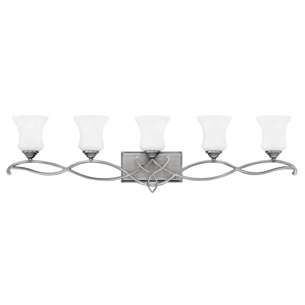 HINKLEY BROOKE Five Light Vanity 5005 Wall Light Fixtures Hinkley Antique Nickel  