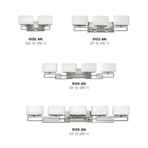 HINKLEY LANZA Two Light Vanity 5102