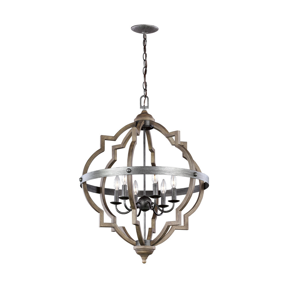 Generation Lighting Socorro 6 Light Hall Foyer Chandelier 5124906