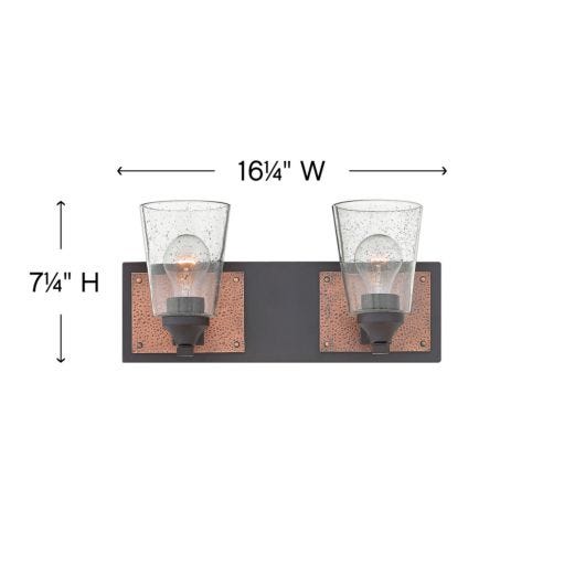 HINKLEY JACKSON Two Light Vanity 51822 Vanity Lights Hinkley   